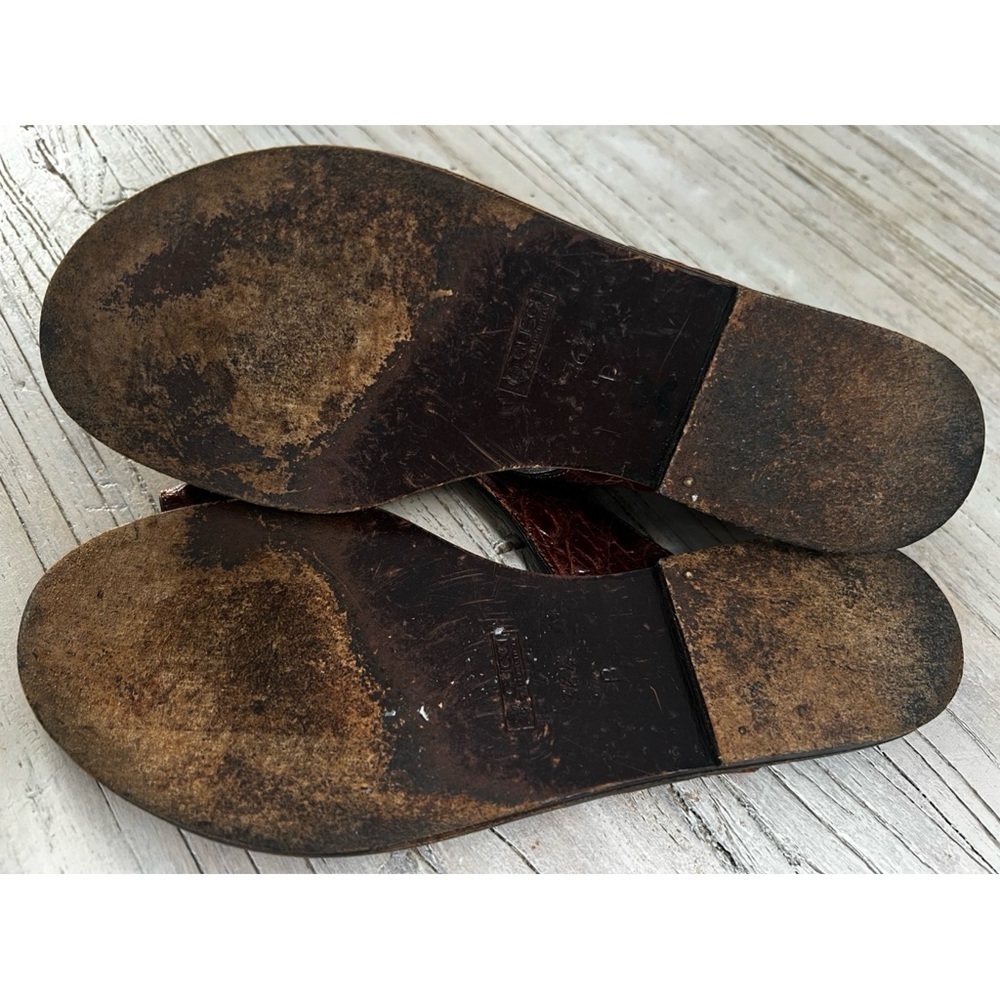 Gucci Women's Brown Leather Sandals size 36.5 - Picture 16 of 16